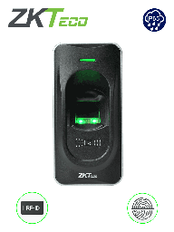 ZKTECO FR1200 - Lector Esclavo De Huella y Tarjetas ID 125 Khz, Interior, Exterior, Conexión RS485, Indicador de Estado, Requiere Panel Serie Inbio