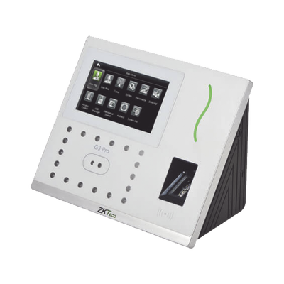 ZKTECO G3PRO - Control de Acceso y Asistencia Facial y Palma / 12000 Rostros / 20000 Huellas SILK ID / 20000 Tarjetas ID / 6000 Palmas / Green Label