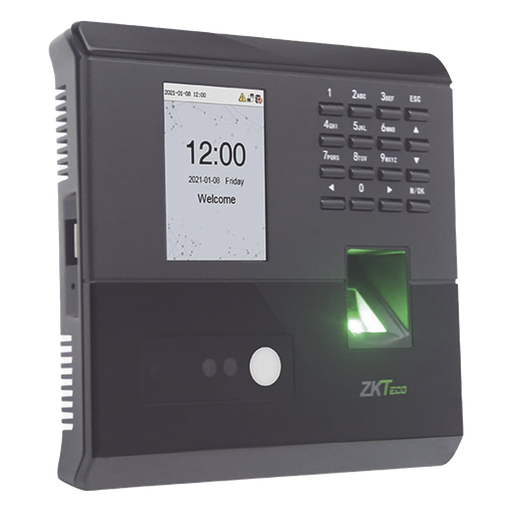 ZKTECO MB10VL- Control de Asistencia y Acceso simple / 500 huellas / 100 rostros Luz Visible / 50000 eventos / TCPIP