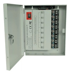 SAXXON PSU1213D8H- Fuente de Poder Profesional de 11 a 15 vcd/ 13 Amperes/ Para 8 Camaras Hasta 4k/ 1.6 Amperes por Canal/ Protección contra Sobrecargas/ Filtro de Ruido por Canal/ Uso rudo/