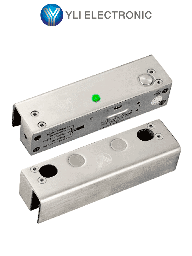 YLI YB500ULED - Cerradura Eléctrica de perno con led para Puerta de vidrio sin marco / 12 VDC / Retardo de Tiempo ajustable