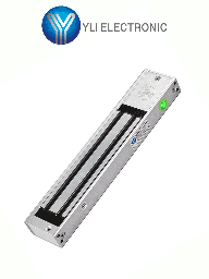 YLI YM280NLED - Cerradura Magnética con LED / Fuerza de Sujeción 280Kg /600Lb / Voltaje Dual 12v/24 VDC / Puertas de madera, vidrio, metálica / Compatible con Soporte YLI MBK280NLC