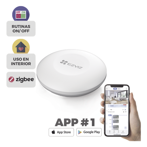 Botón de Emergencia Inalambrico / Compatible con Kit de Alarmas EZVIZ / Protocolo Zigbee