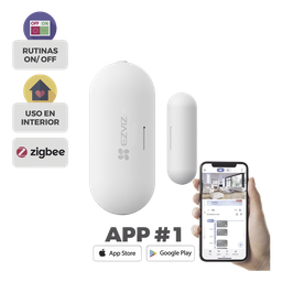 Contacto MagnÈtico Inalambrico / Compatible con Kit de Alarmas EZVIZ / Uso en Interior / Protocolo Zigbee