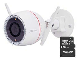 Kit Ezviz Cámara Bala IP 3MP Wifi Con MicroSD 256GB CS-C3TN3-MP