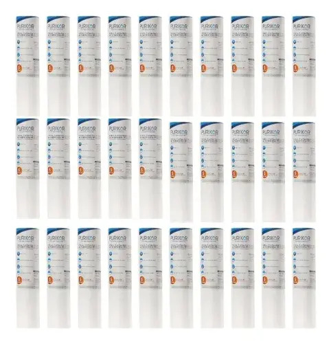 Paquete De 25 Cartuchos Sedimentos Polyspun 2.5x10, 5 Micras
