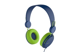 AUDIFONO CON MICROFONO AZUL CON VERDE NA-0313A