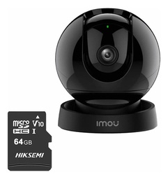 IMOU Cámara Domo IP PT REX 2D Wifi 3 MP IPC-GK2DN-3C0W-PLUS-64 Smart Tracking IR de 10 Metros Audio 2 Vias Microfono y Altavoz Integrados Alarma de Sonido Anormal Con MicroSD 64GB Detección de Humanos Modo Privacidad Máxima Seguridad GK2DN Fácil Instalación