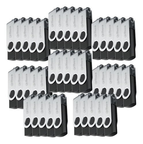 Kit de 40 de USB Flash Drive 32GB Negra con Diseño rotativo metálico USB-U116-20-32GB