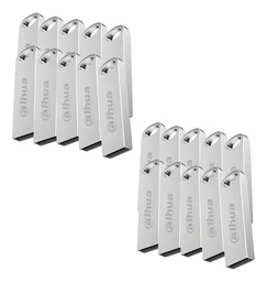 Kit de 20 USB Flash Drive 32GB Plata metálica USB-U106-20-32GB