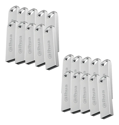 Kit de 20 USB Flash Drive 32GB Plata metálica USB-U106-20-32GB