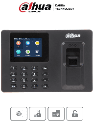 DAHUA DHI-ASA1222E - Control de Asistencia de Huella y Password/ Pantalla de 2.4 Pulgadas/ 1000 Usuarios/ 2000 Huellas/ 1000 Passwords/ 100,000 Registros/ Puerto USB para Reportes, Importar y Exportar/ Horarios por Usuario o Departamento/