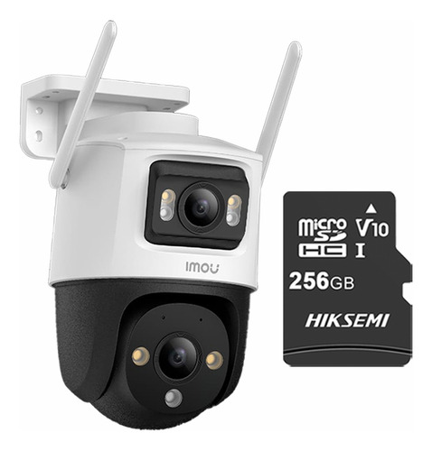 Imou Cámara de seguridad Cruiser 8MP IPC-S7XN-8M0WED-PLUS-256 Con MicroSD 256GB Doble Lente FULLCOLOR Imou Sense Alta definición Audio Doble Vía Detección de humanos 8M0WED Protección Exterior IP66