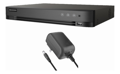 Hikvision Kit DVR 4 Canales TURBOHD + 4 Canales IP 8 Megapixel 4K Tecnología Acusense Evita Falsas Alarmas + Audio por Coaxitron 4 Entradas de Alarma 1 Salida de Alarma + Salida de Video en Full HD IDS-7204HUHI-M1/S
