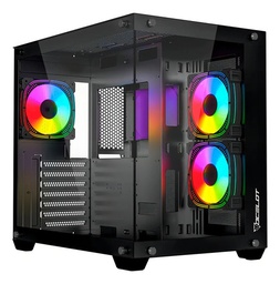 GABINETE OCELOT GAMING, ATX, FRONTAL CRISTAL TEMPLADO, CRISTAL LATERAL , FILTRO POLVO MAGNETICO, ESPACIO PARA 8 VENTILADORES  /SOPORTA GPU HASTA 410MM