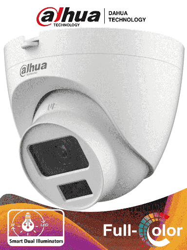 DAHUA HAC-HDW1500CLQ-IL-A - Camara Domo de 5 Megapixeles/ Iluminación Dual Inteligente + FullColor/ Lente de 2.8 mm/ 106 Grados de Apertura/ 20 Metros de IR y Luz Visible/ Microfono Integrado/ IP67/ Soporta: CVI/CVBS/AHD/TVI/ #LoNuevo