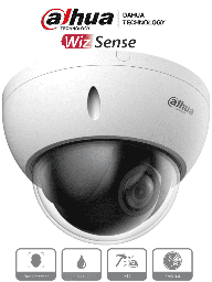 DAHUA SD22204DB-GNY - Camara IP PTZ de 2 Megapixeles/ WizSense/ 4x de Zoom Optico/ Starlight/ Deteccion Facial/ SMD 3.0/ Antivandalica IK10/ Exterior IP66/ Protección Perimetral/ Ranura para MicroSD/ PoE/ #LoNuevo