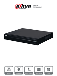 DAHUA DHI-NVR4232-16P-4KS3 NVR de 8 Megapixeles/ 4k/ 32 Canales IP/ 16 Puertos PoE/ Rendimiento de 160 Mbps/ Smart H.265+/ 2 Bahias de Disco Duro/ 4&2 E&S de Alarma/ Soporta Camaras WizSense/ 2 canales SMD Plus