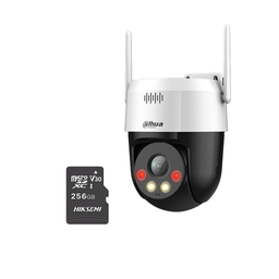 DAHUA SD2A500HB-GN-AW-PV-S2 - Camara IP PT WiFi de 5 Megapixeles Full Color Iluminador Dual Inteligente + MicroSD 256GB Serie Picoo Disuasión Activa 30 Metros luz Visible e IR Audio 2 Vías Altavoz Integrado IP66 DHT0060084