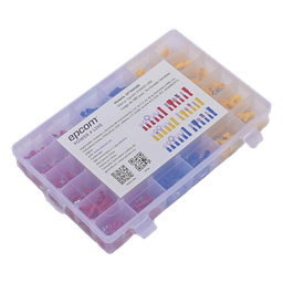 Juego de 580 pzas. Terminales Variadas con Forro y Caja de Almacenamiento.
