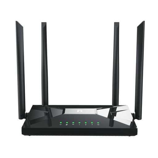 Netis Enrutador Inalambrico Doble Banda AC1200 con 4 Antenas 5dBi / 1GHz CPU / Conexiones simultáneas 2.4GHz y 5GHz / Easy Mesh