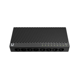 Netis Conmutador Ethernet Switch de 8 puertos RJ45 de 10/100 Mbps / IEEE 802.3x / Plug And Play / Tecnología Green Ethernet Ahorra 70% de Energía