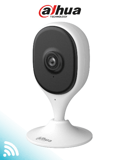 DAHUA DHT0150043 DH-C3A - Cámara WiFi IP Cubo de 3MP con IA avanzada para detección de humanos y mascotas. Equipado con WiFi 6, emparejamiento por Bluetooth, audio bidireccional, visión nocturna IR de 10m, compresión H.265 y alarma de sonido