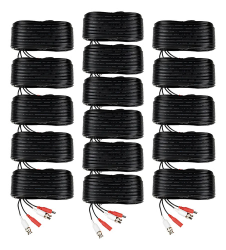 CRONOS FRIGG Kit 16 Cables Siamés Modelo WB0120C Para Video y Energia de 20 Metros c/u