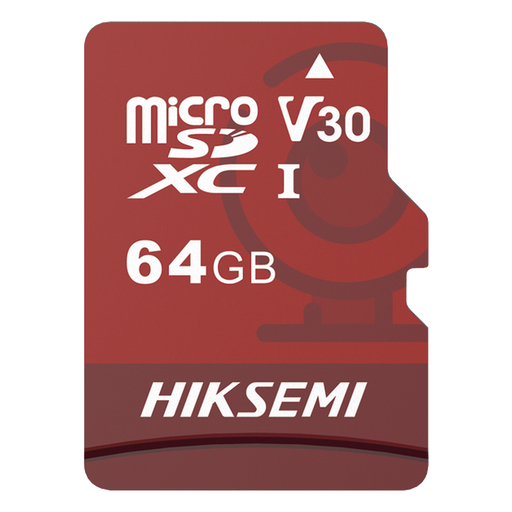 Memoria microSD / Clase 10 de 64GB / Especializada Para Videovigilancia (Uso 24/7) / Compatibles con cámaras HIKVISION y Otras Marcas / 95 MB/s Lectura / 40 MB/s Escritura