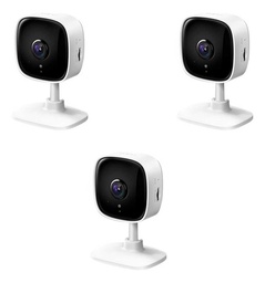 Kit 3 Cámara Wifi Vigilancia Ultra Hd Tapo C110 Color Blanco