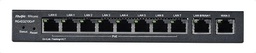 Router Balanceador PoE Cloud 10 puertos gigabit (8 puertos PoE), soporta 4x WAN configurables, hasta 200 clientes con desempeño de 600 Mbps asimétricos