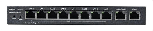 Router Balanceador PoE Cloud 10 puertos gigabit (8 puertos PoE), soporta 4x WAN configurables, hasta 200 clientes con desempeño de 600 Mbps asimétricos