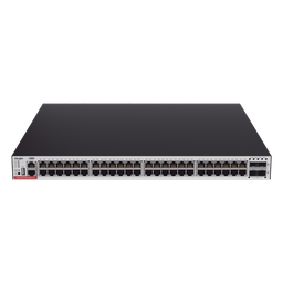 Switch Administrable Capa 3 PoE con 48 puertos Gigabit 802.3af/at + 4 SFP+ para fibra 10Gb, hasta 1,480 watts, gestión gratuita desde la nube.