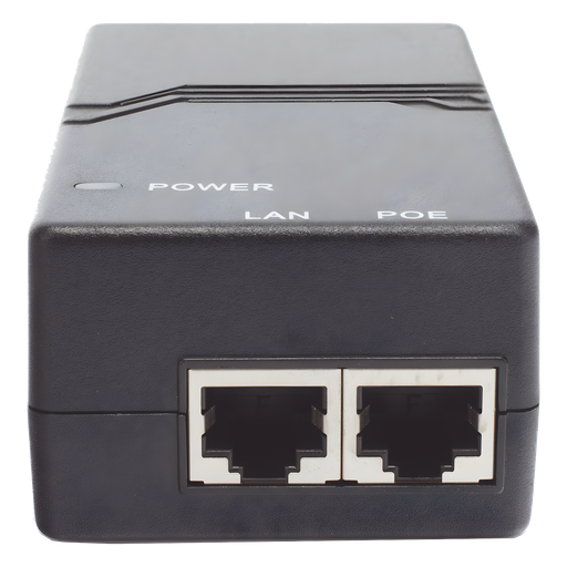 Inyector PoE estándar 802.3af Gigabit (50 V - 0.3 A - 15 W)