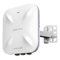 Punto de Acceso Wi-Fi 6 Industrial para Exterior Omnidireccional 5.95Gbps, MU-MIMO 4x4, 360°, Filtros Anti Interferencia y Auto Optimización con IA, puerto eth 2.5G y SFP
