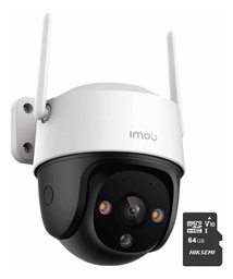 Imou Cámara de seguridad WIFI Cruiser SE+ 5MP IPC-K7CN5H-PLUS-64 Con MicroSD 64GB FULLCOLOR Imou Sense Alta definición Con Microfono y Bocina integrados Detección de humanos Sirena Con Protección Exterior IP67