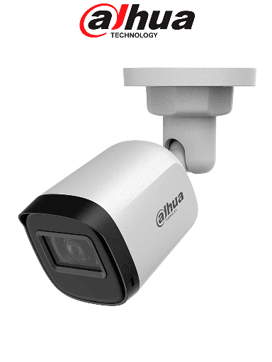 DAHUA DH-HAC-B1A21N-U-0280B - Camara Bullet de 2 Megapixeles/ 1080p/ Lente de 2.8 mm/ 100 Grados de Apertura/ IR de 30 Metros/ IP67/ Soporta: CVI/TVI/AHD y CVBS