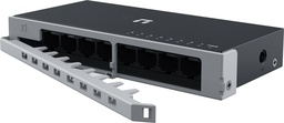 Switch Fast Ethernet de 8 puertos de acero con cerradura de seguridad adjunta