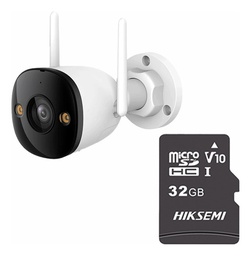 Imou Cámara de seguridad IP IPC-K3DN-3H0WF-P-32 + MicroSD 32GB Bullet WiFi 3MP micrófono integrado Fullcolor detección de humanos IR 30m CCTV protección IP67 Notificaciones 3H0WF Modo privacidad
