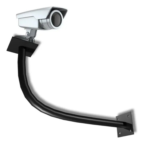 KIT CRONOS Soporte De Camara Video Vigilancia Curvo Chico 37x24 Cm Acc / APOLO-C / Negro