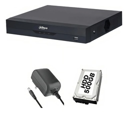Dahua & Cronos DVR 16 Canales 5 Megapixeles Lite WizSense16 Ch HDCVI +8 IP XVR5116HS-I3-P500 Hasta 24 Canales IP + HDD 500GB 2 Ch Reconocimiento Facial SMD Plus Protección Perimetral Soporta CVI/AHD/TVI/ CVBS e IP