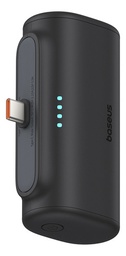 Power Bank Baseus 5000mAh 20W, 2 puertos Tipo C, Bateria Portátil Color Negro