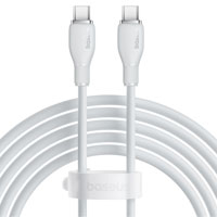 Cable Tipo C-Tipo C 5A Baseus 1.2m, 100W, Color Blanco