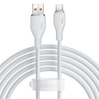 Cable USB-Tipo C 6A Baseus 1.2m, 100W, Color Blanco