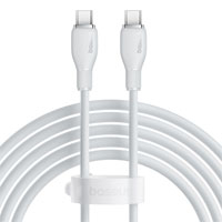 Cable Tipo C-Tipo C 5A Baseus 2 mts, 100W, Color Blanco