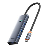 Hub Tipo C 5V de 4 Puertos Baseus, 4-USB 3.0 