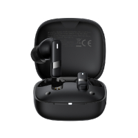 Audifonos Inalambricos Bluetooth 5.3 Baseus, Bowie E20, 33 horas con el estuche de carga, hasta 6 horas de uso continuo, resistente al agua IPX5, compatible con Android, iOS, Windows, Color Negro