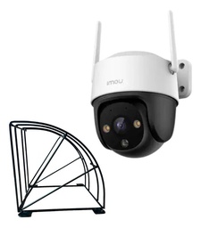 Kit Cronos Cámara Imou PTZ Wifi IPC-S41FEN 2MP + Estructura Metalica + Accesorios - Kit CCTV S41FEN-PROTEC Cámara Full Color con Microfono y Altavoz Incorporado Seguimiento Inteligente
