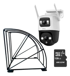 Kit Cronos Cámara Imou PTZ Wifi IPC-S7XN-8M0WED 8MP + Estructura Metalica + MicroSD 128gb - Kit CCTV S7XN-PROTEC-128 Cámara Doble Lente Full Color + Imou Sense Con Audio Doble Vía Y Detección de humano
