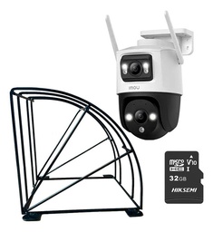 Kit Cronos Cámara Imou PTZ Wifi IPC-S7XN-6M0WED 6MP + Estructura Metalica + MicroSD 32gb - Kit CCTV S7XN6-PROTEC-32 Cámara Doble Lente Full Color + Imou Sense Con Audio Doble Vía Y Detección de humano